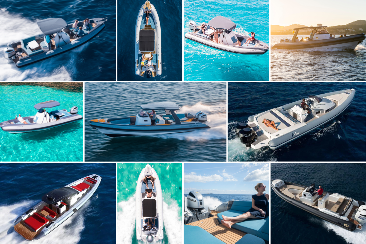 Coastal boating collage